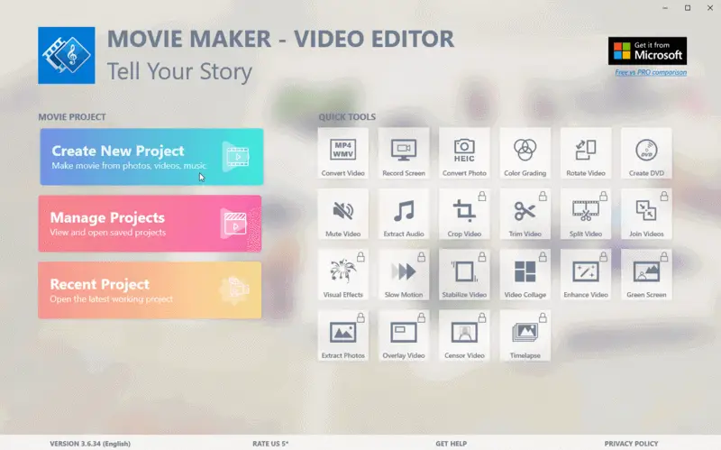 Windows Movie Maker 1.